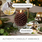 Brown Flameless Candle Pinecone