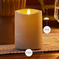 Outdoor Color Changing Flameless Candle Pillar with Remote - Melted Top - 3.75