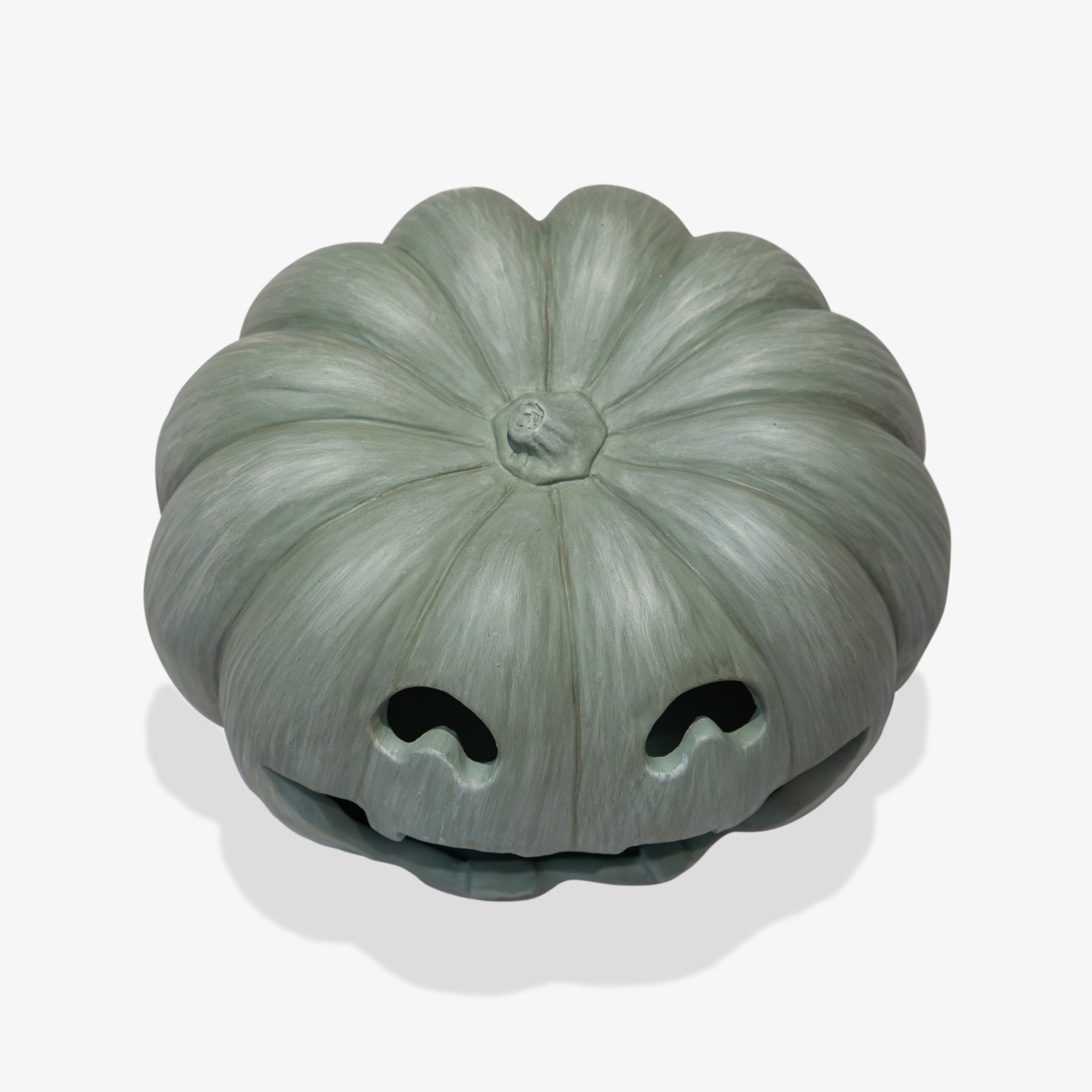 Sage Jack-o'-lantern Pumpkin Tealight Holder