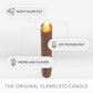 Harvest Pumpkin Flameless Candle Tapers - Set of 2