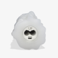 White Heavy Wax Drip Flameless Candle Slim Pillar