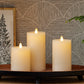 Pearl Ivory Flameless Candle Pillar - Recessed Top