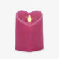 Raspberry Sorbet Flameless Candle Heart Pillar
