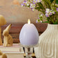Chalky Gentle Lavender Flameless Candle Easter Egg