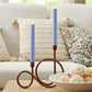 Set of 2 Cornflower Flameless Candle Tapers