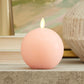 Snail Candle Holder + Mellow Peach Chalky Flameless Candle Sphere