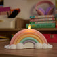 Pastel Crystal Rose Flameless Candle Rainbow