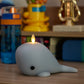 Celestial Blue Flameless Candle Whale