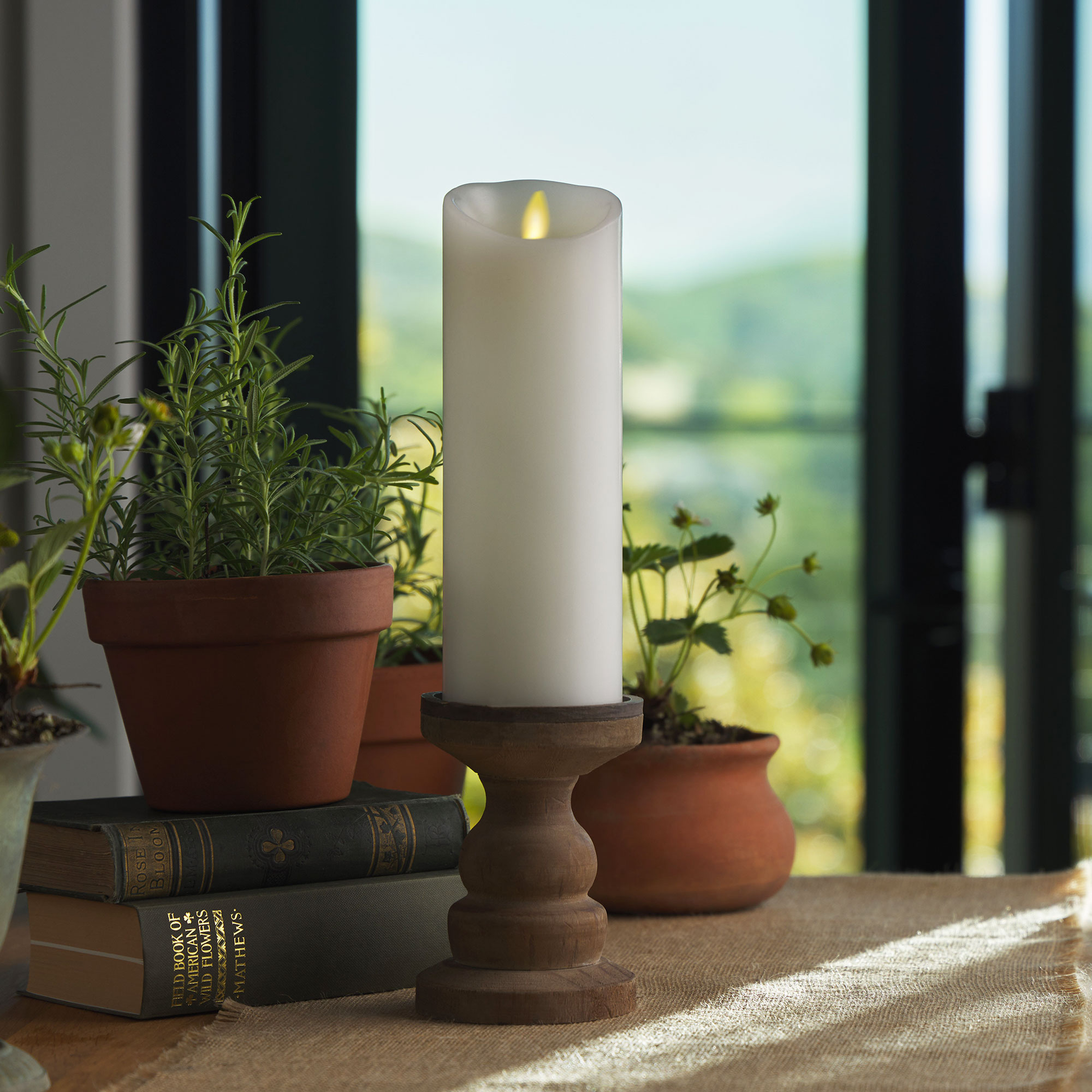 an image of Luminara's flameless white candles