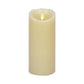 Ivory Flameless Candle Pillar -Scallop Top - 4" Width