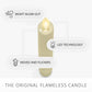 Ivory Flameless Candle Tapers - Flat Top - 6.75" Height - Set of 2