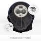 Black Small Flameless Candle Skull