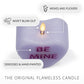 Gentle Lavender Flameless Candle Candy Heart "BE MINE"