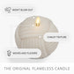 Chalk Flameless Candle Rope Ball