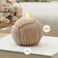 Timeless Taupe Flameless Candle Rope Ball