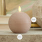 Timeless Taupe Chalky Flameless Candle Sphere