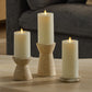 Pearl Ivory Rechargeable Wick To Flame Flameless Candle Pillar