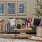 Set of 3 Red, White & Blue Star-shaped Flameless Candle Pillars