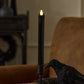 Glitter Black Wax Drip Taper