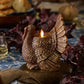 Metallic Cappuccino Flameless Candle Turkey