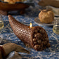 Metallic Cappuccino Flameless Candle Cornucopia