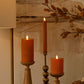 Glitter Marmalade Ribbed Flameless Candle Pillar