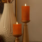 Glitter Marmalade Ribbed Flameless Candle Pillar