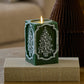 Holiday Green Tree Vignette Flameless Candle