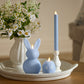 Cashmere Blue Flameless Candle Bunny