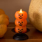Russet Orange Flameless Candle Stacked Jack-o-lanterns