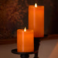 Russet Orange Flameless Candle Pillar