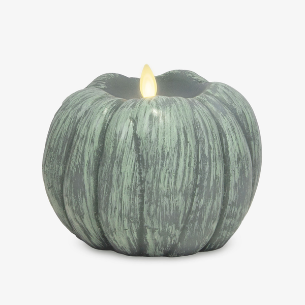 Iceberg Green Flameless Candle Pumpkin Luminara