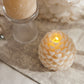 White Swan Flameless Candle Pinecone