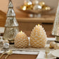 White Swan Flameless Candle Pinecone