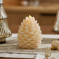 White Swan Flameless Candle Pinecone