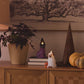 Bright White Flameless Candle Ghost Dog