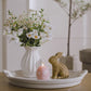 Dusky Rose Flameless Candle Floral Egg