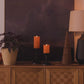 Russet Orange Flameless Candle Pillar