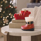 Holiday Red Santa Flameless Candle Sleigh
