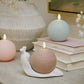 Snail Candle Holder + Fresh Mint Chalky Flameless Candle Sphere