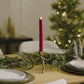Holiday Red Glitter Flameless Candle Taper