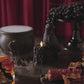 Black Flameless Candle Perching Crow