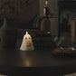 Bright White Ghost Holding Pumpkin