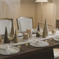 Champagne Glow Hexagon Flameless Candle Pillar