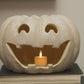 Perfectly Pale Jack-o'-lantern Pumpkin Tealight Holder