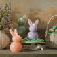 Mellow Peach Flameless Candle Easter Bunny Rabbit