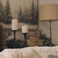 White Swan Sweater Knit Flameless Candle Pillar