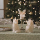 White Swan Glitter Snow Fox Flameless Candle