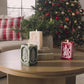 Holiday Red Santa Vignette Flameless Candle