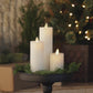 a video of white luminara flameless candles